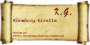 Körmöczy Gizella névjegykártya