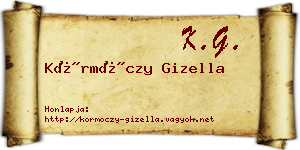 Körmöczy Gizella névjegykártya